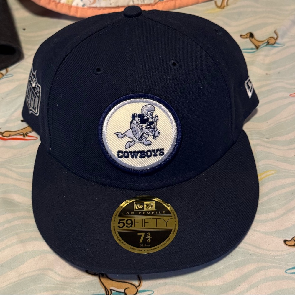 New Era Navy Dallas Cowboys Low Profile Fitted Hat 7 3/4